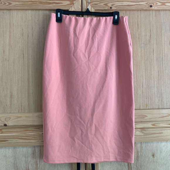 Guess pink pencil skirt essential modest minimalist career office church work - Picture 1 of 5